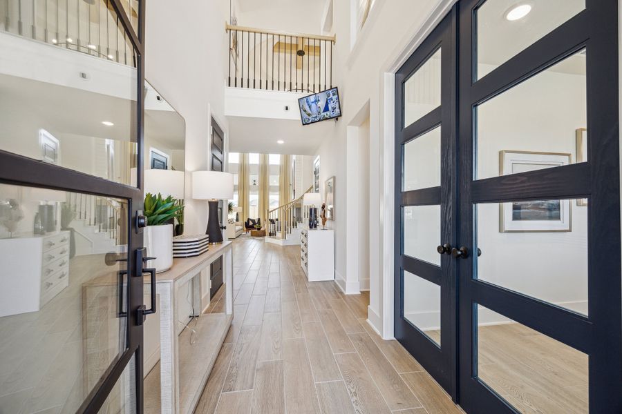 Furnished interior in a model home at Candela South - 50' in Richmond (Image 7).
