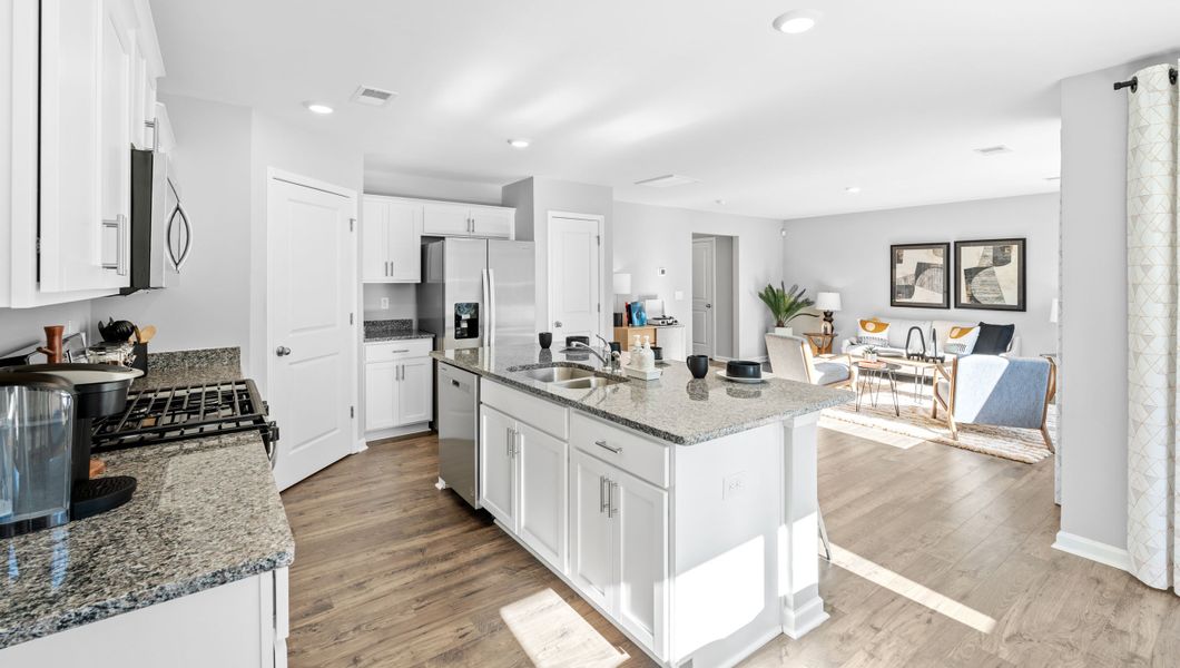 Furnished interior in a model home at Varner Station in Woodruff (Image 12). Furnished interior in a model home at Varner Station in Woodruff (Image 12).