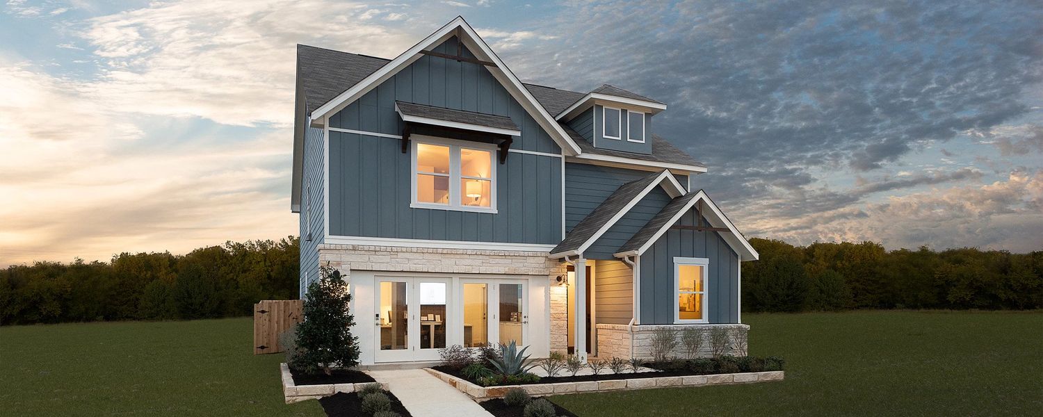 Front exterior of a home in the Rolling Glen community, located in Hutto, TX (Image 3).