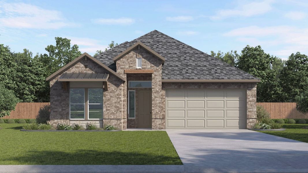 Front exterior of a home in the The Enclave at Bar W Ranch community, located in Leander, TX (Image 11).