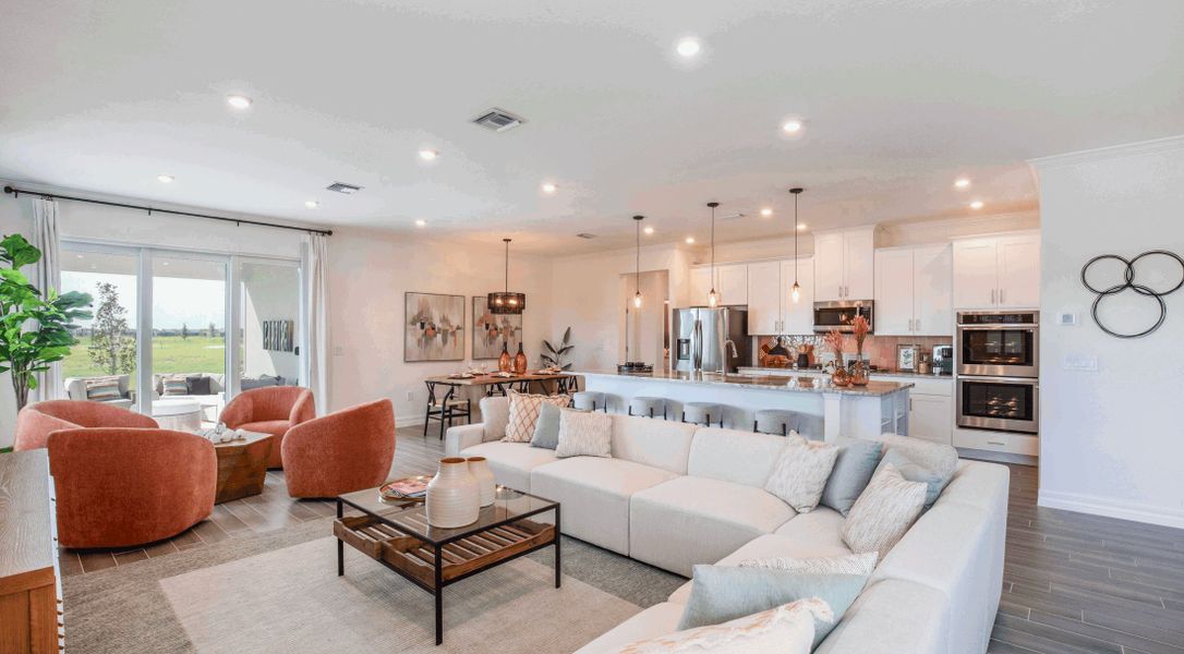 Furnished interior in a model home at Heritage Station in Punta Gorda (Image 4).