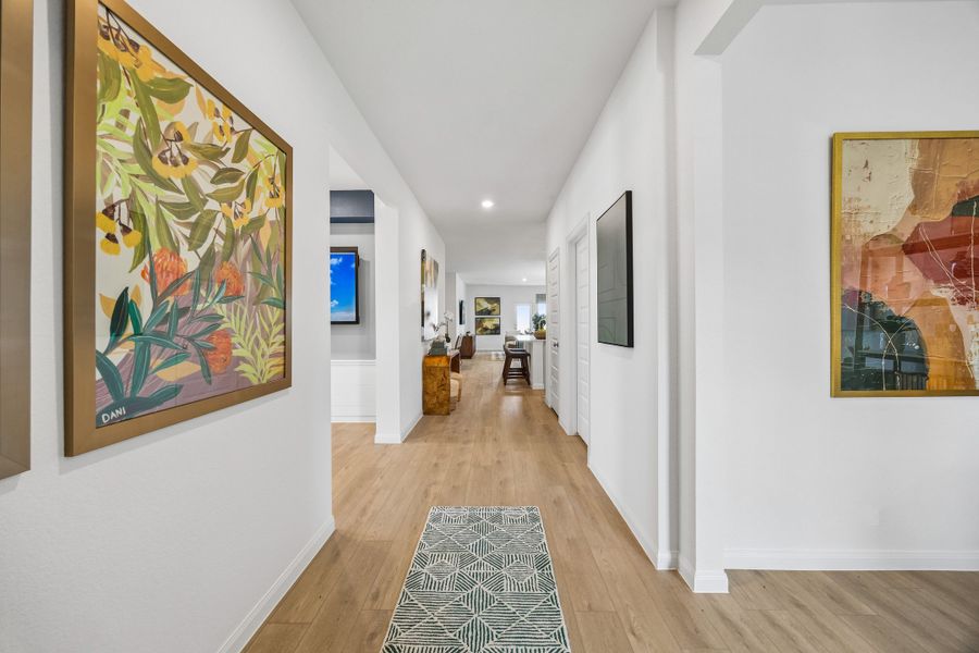 Furnished interior in a model home at Sofi Lakes in Katy (Image 4).