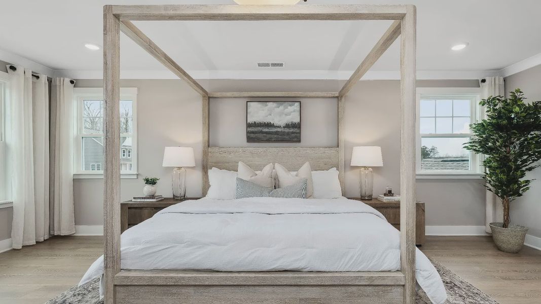 Furnished interior in a model home at Owen Park in Gibsonville (Image 30).