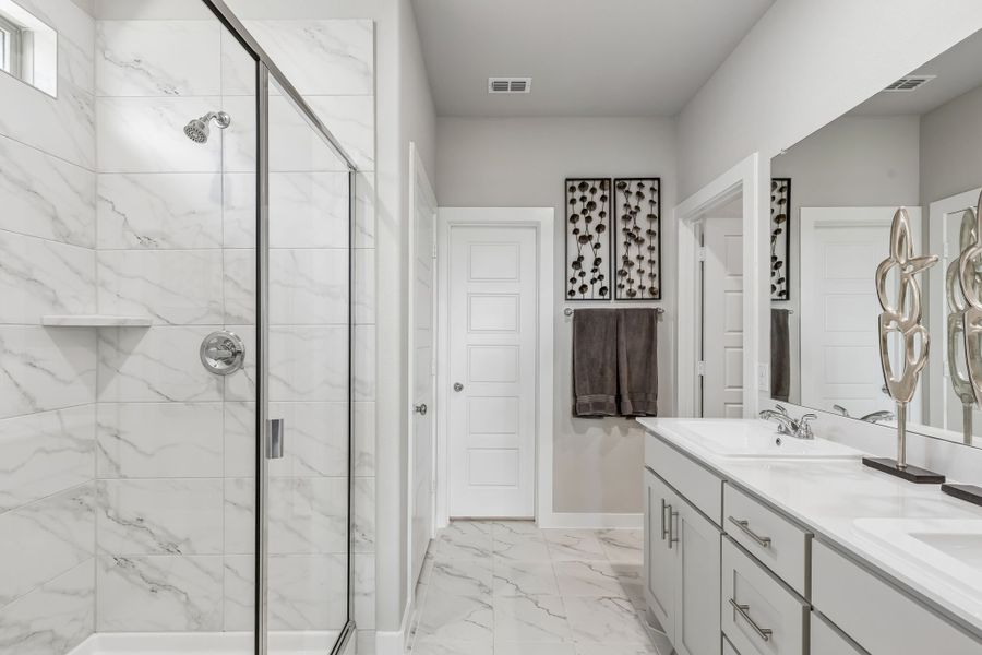 Furnished interior in a model home at Ventana in Fort Worth (Image 23).
