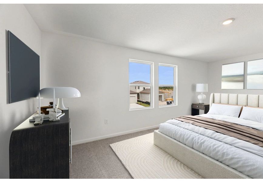 Furnished interior in a model home at Landings at Mount Olive in Polk City (Image 5). Furnished interior in a model home at Landings at Mount Olive in Polk City (Image 5).