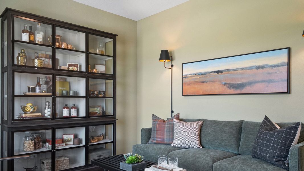 Furnished interior in a model home at Rosenbusch Ranch in Leander (Image 54).