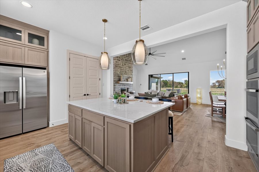 Furnished interior in a model home at Paloma Ranches in Justin (Image 16).