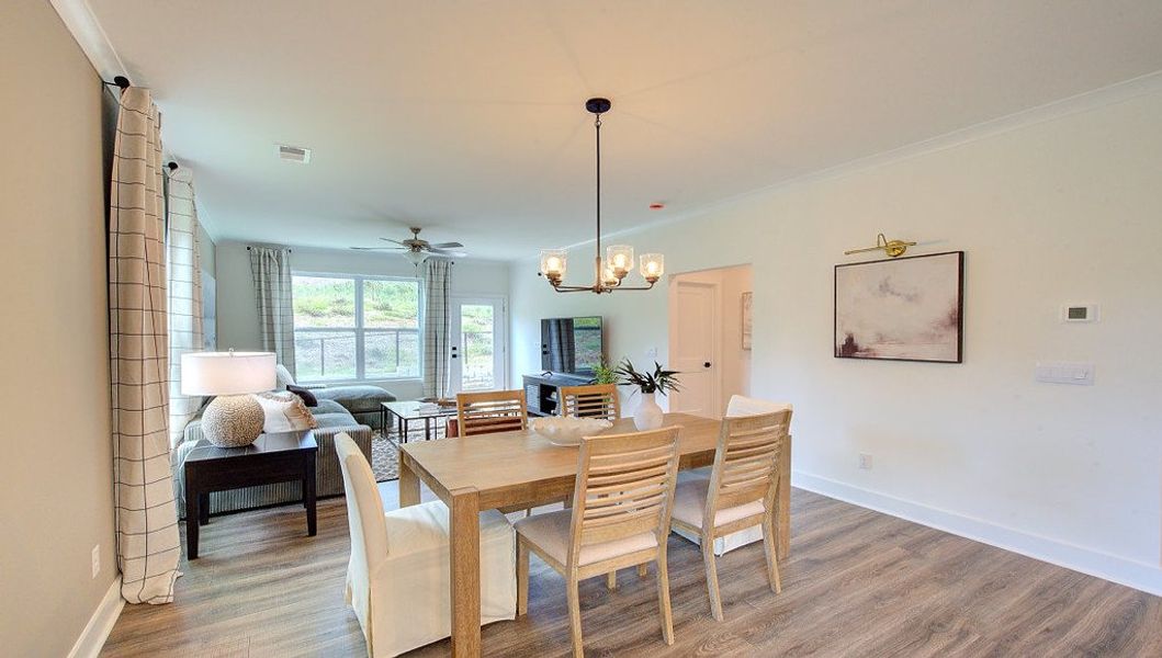 Furnished interior in a model home at Pleasant Grove in Weaverville (Image 10).