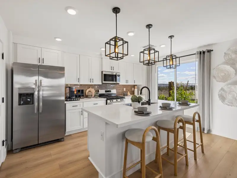 Furnished interior in a model home at South Ranch Southern Collection in Prescott (Image 5).
