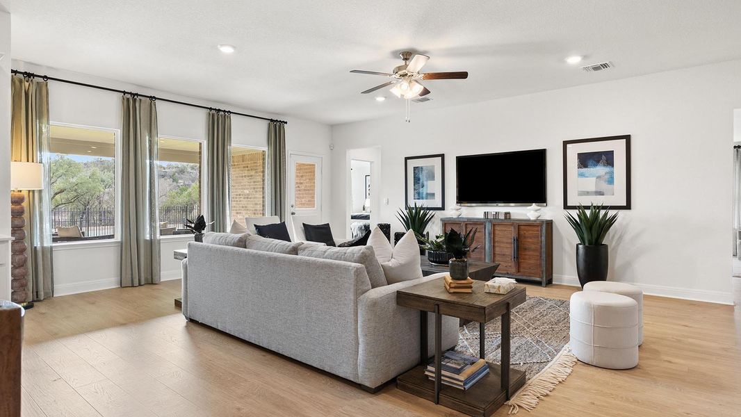 Furnished interior in a model home at Riverview in Georgetown (Image 27).