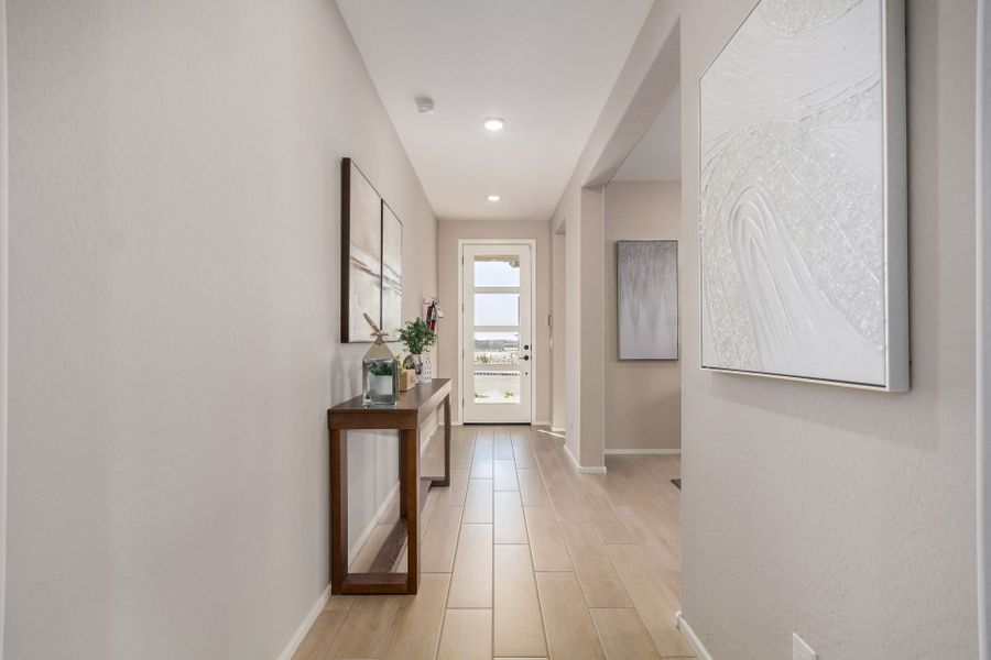 Furnished interior in a model home at Agave Springs at Teravalis in Buckeye (Image 31).