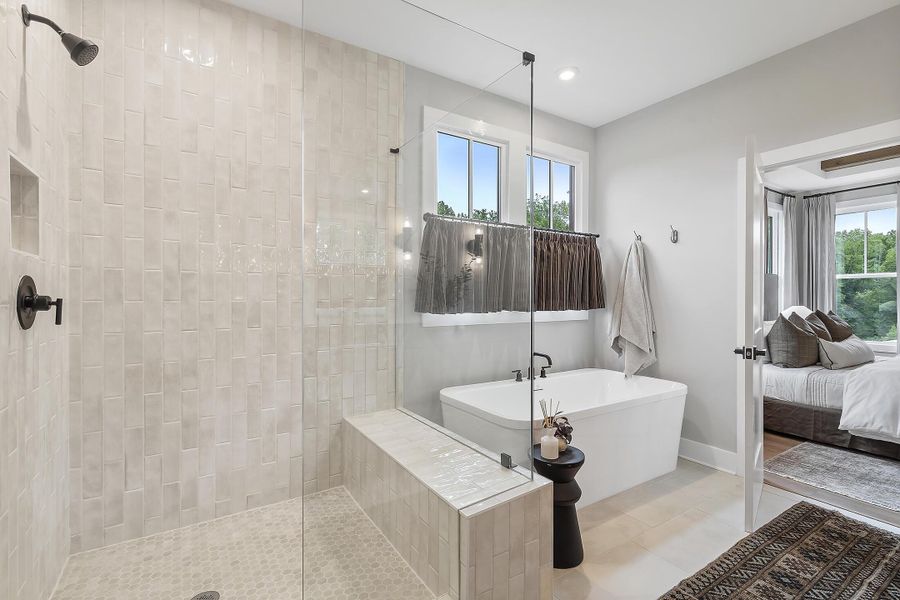Furnished interior in a model home at Social Circle in Chattanooga (Image 24).