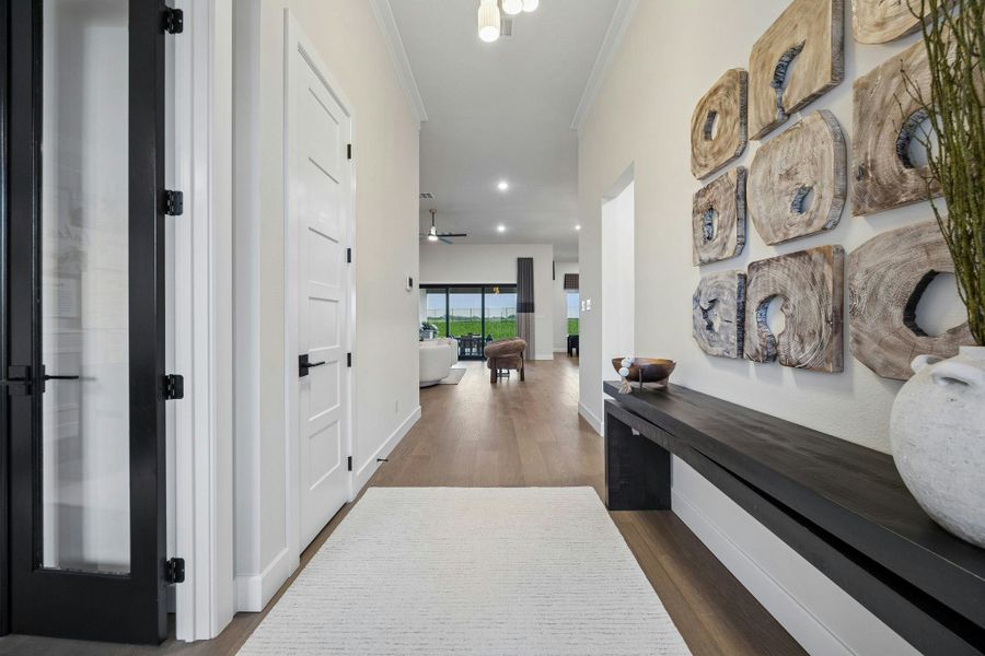 Furnished interior in a model home at Discovery Lakes in Rockwall (Image 6).