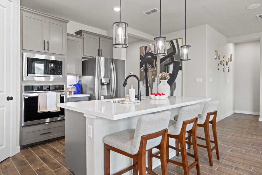 Furnished interior in a model home at Las Cruces in Alamo (Image 6).
