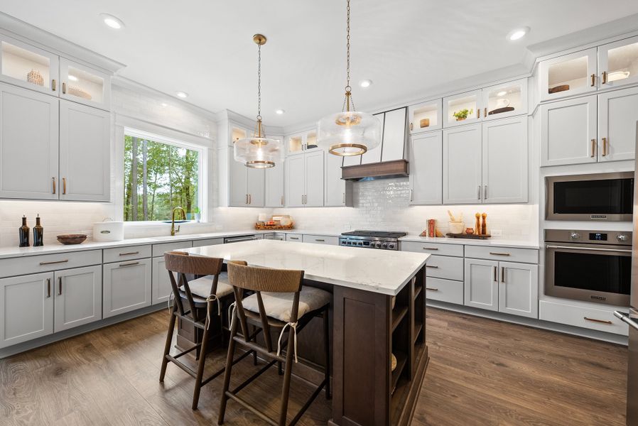 Furnished interior in a model home at Corbett Landing in Pittsboro (Image 5).