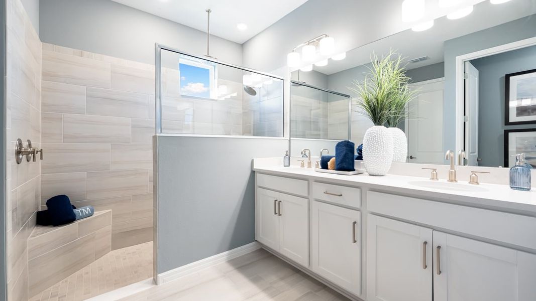 Furnished interior in a model home at Palms at Coasterra in Palmetto (Image 10).