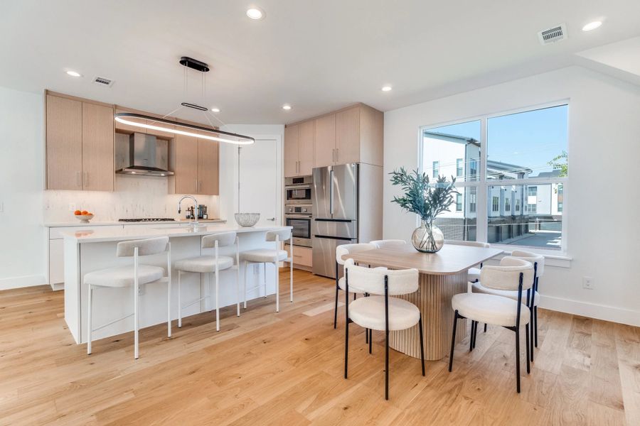 Furnished interior in a model home at Clifton Court in Addison (Image 7).