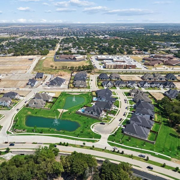 Aerial view of the StarView community in Prosper, TX, showing layout and nearby surroundings (Image 3).