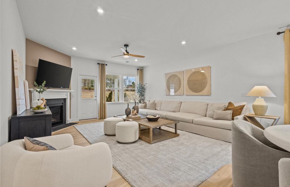 Furnished interior in a model home at Southport Meadows in Southport (Image 4).