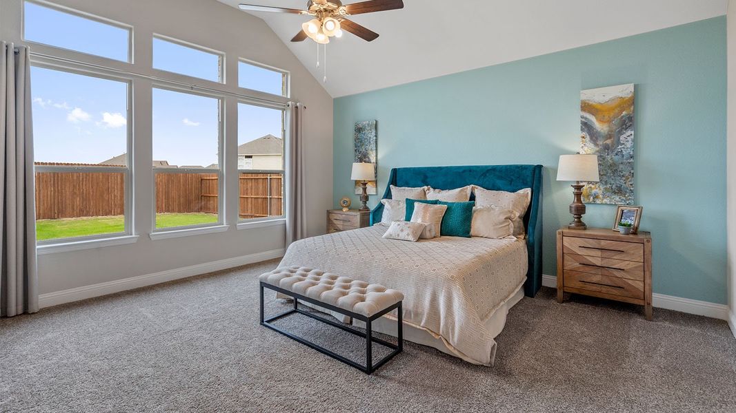 Furnished interior in a model home at Lakeview Pointe in Grand Prairie (Image 20).