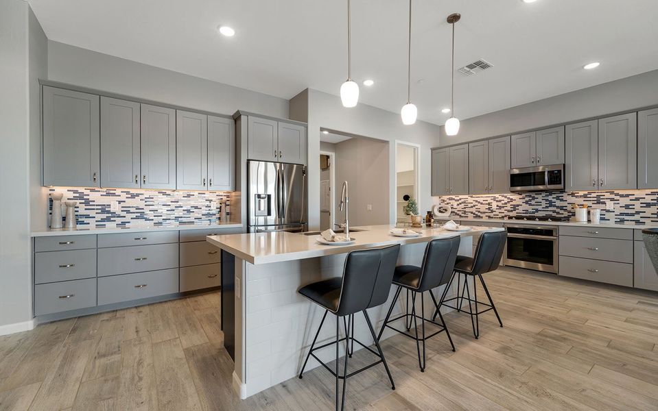 Furnished interior in a model home at Heritage Pointe in Chino Valley (Image 21).