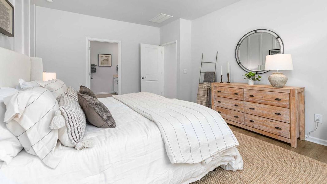 Furnished interior in a model home at Quarry Hills - Freedom in Swepsonville (Image 14).