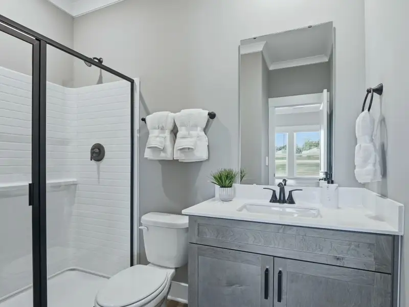 Furnished interior in a model home at Barrow Meadows in Zebulon (Image 11).