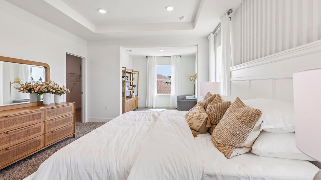 Furnished interior in a model home at Buchanan Trails in Newberry (Image 19).