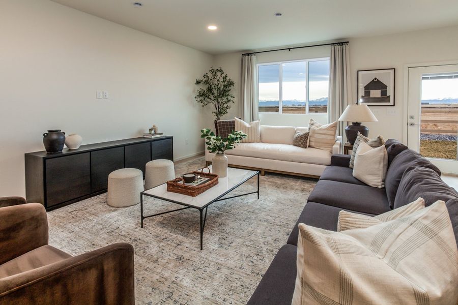 Furnished interior in a model home at Granary Trailblazer Collection - Single Family Homes in Johnstown (Image 48). Furnished interior in a model home at Granary Trailblazer Collection - Single Family Homes in Johnstown (Image 48).