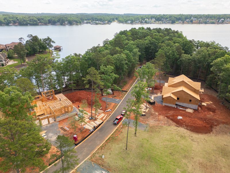 Homes under construction in the Edgewater on Lake Tillery community in Norwood, NC (Image 42).