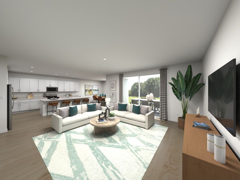 Furnished interior in a model home at Mount Plymouth Greens in Sorrento (Image 24).