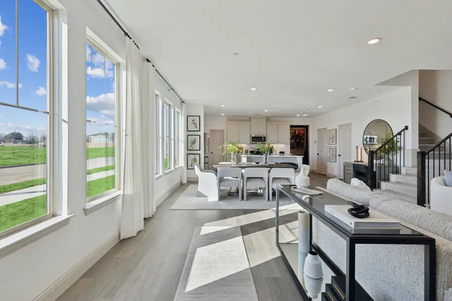Furnished interior in a model home at The Village at Midtowne in Midlothian (Image 5).