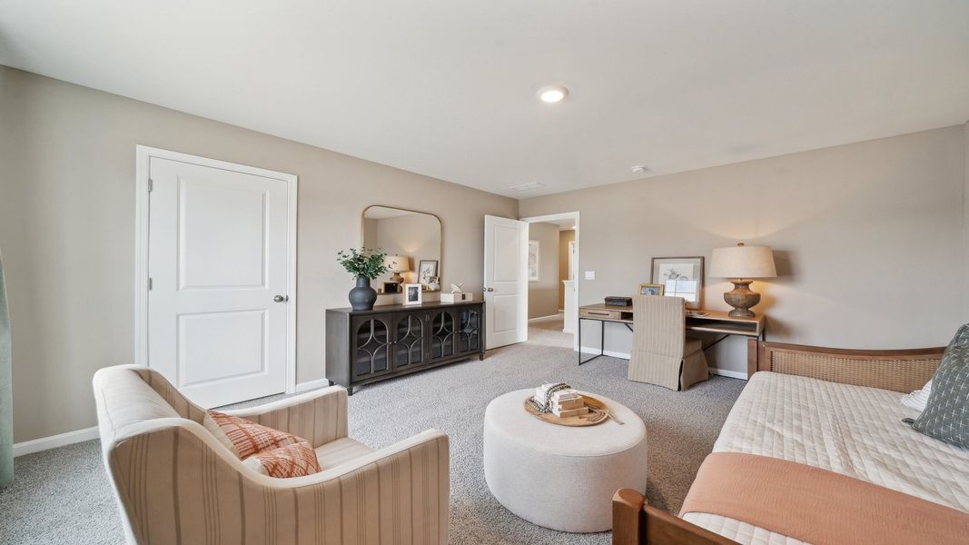 Furnished interior in a model home at Tooley Harbor in Elizabeth City (Image 22).