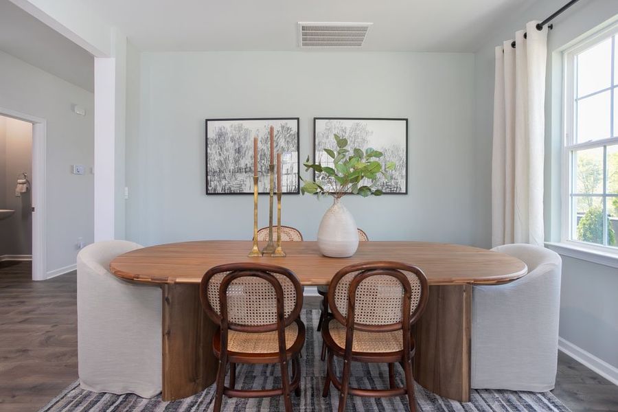 Furnished interior in a model home at Steeplegate Village in Trinity (Image 3).