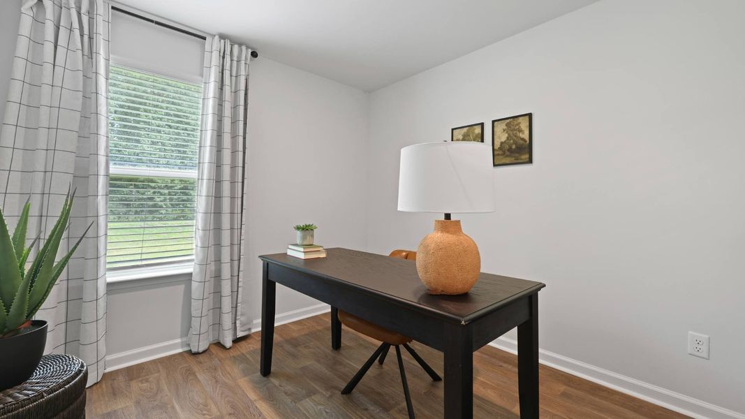 Furnished interior in a model home at The Timbers in Harleyville (Image 12). Furnished interior in a model home at The Timbers in Harleyville (Image 12).