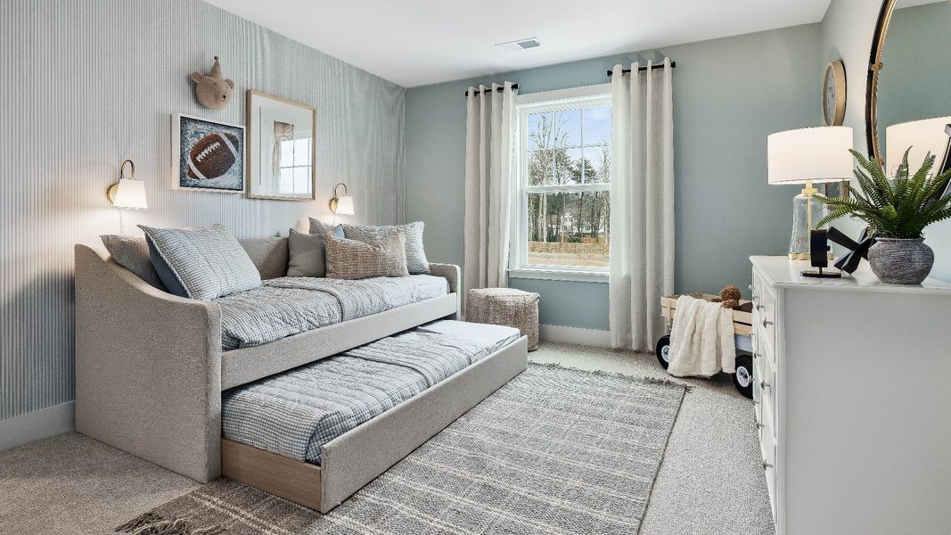 Furnished interior in a model home at Owen Park in Gibsonville (Image 33).