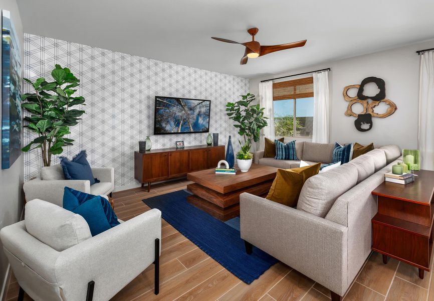 Great Room | Aspen | Sunrise - Canyon Series | Surprise, AZ | Landsea Homes