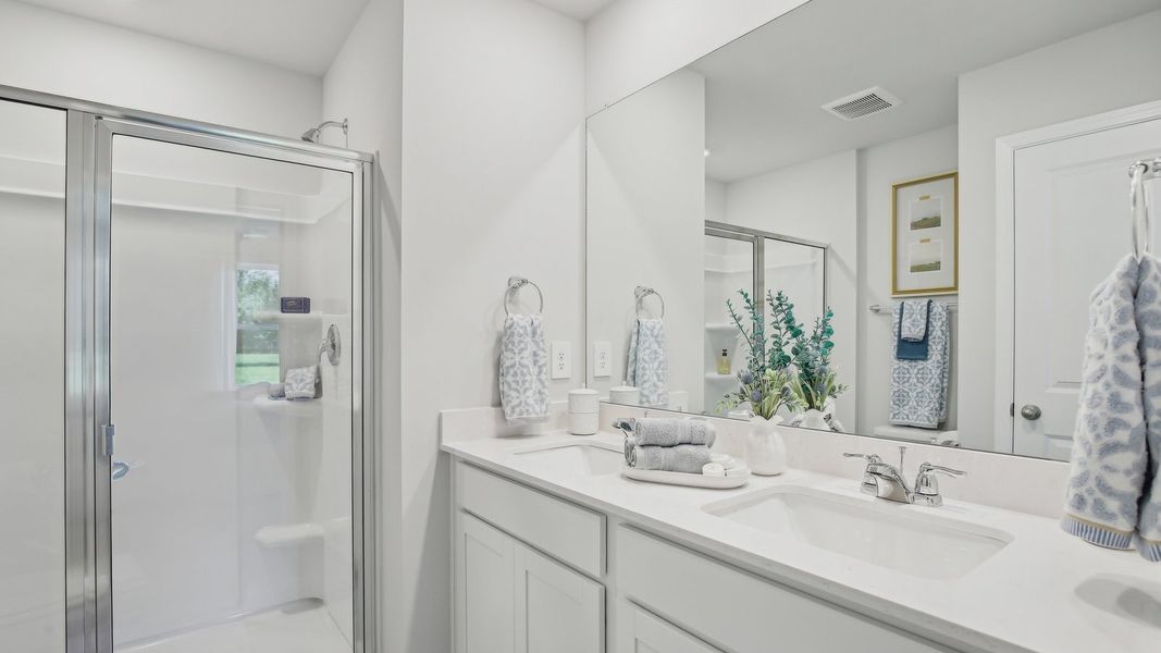 Furnished interior in a model home at Parkside Point in Portland (Image 9).