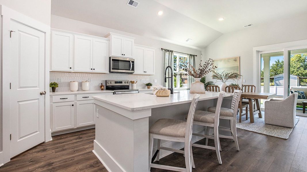 Furnished interior in a model home at Coastal Farms in Conway (Image 3).