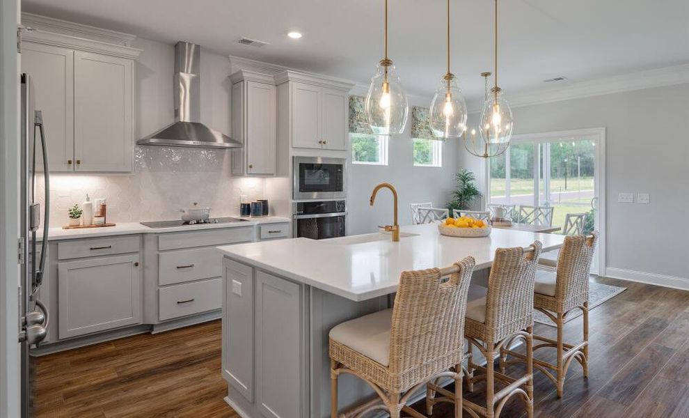 Furnished interior in a model home at Hillcrest Grove in Wendell (Image 6).