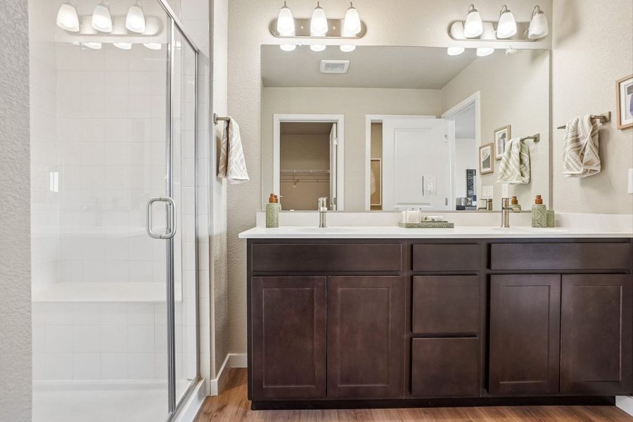 Furnished interior in a model home at Aspen Ranch in Fountain (Image 35).