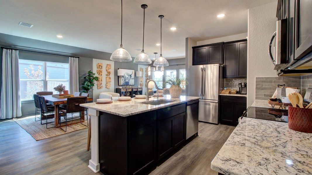 Furnished interior in a model home at Cloud Country in New Braunfels (Image 15).