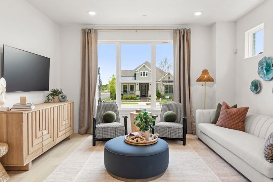 Furnished interior in a model home at Talia in Mesquite (Image 9).