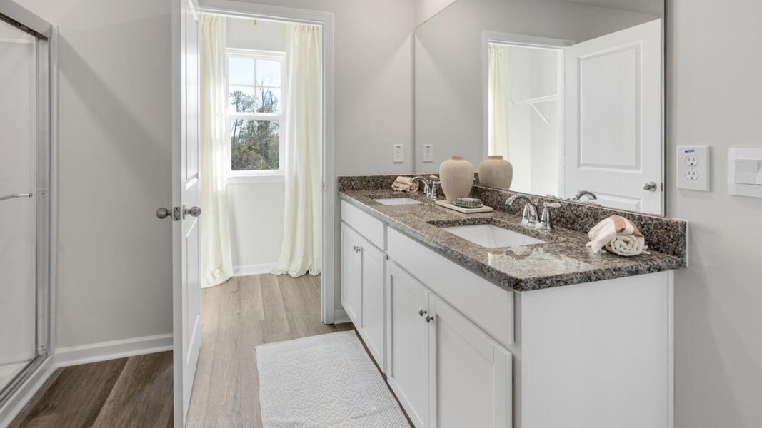 Furnished interior in a model home at Bella Point in Bolivia (Image 20). Furnished interior in a model home at Bella Point in Bolivia (Image 20).