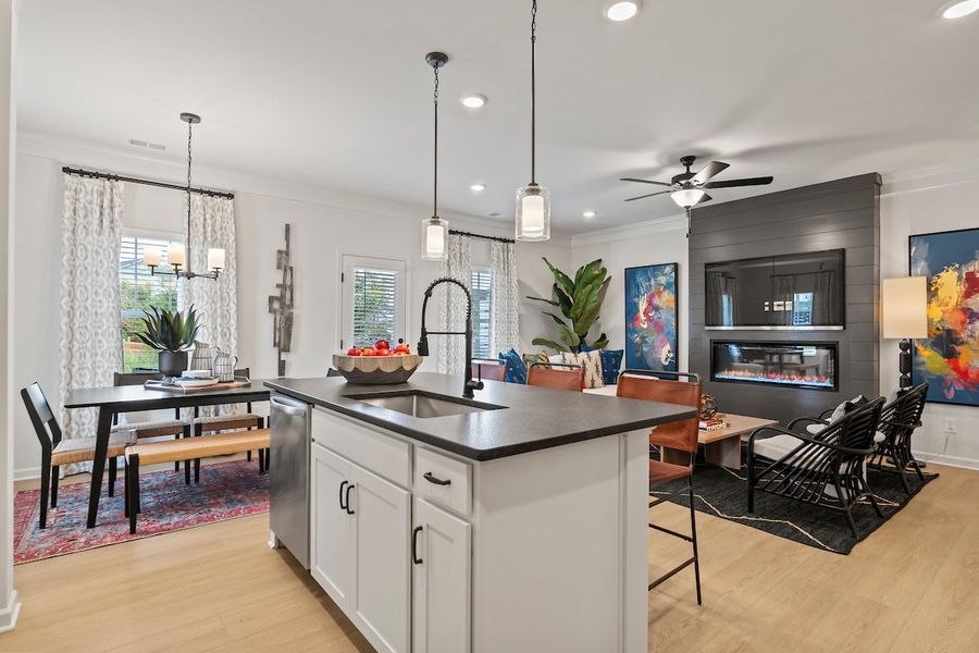 Furnished interior in a model home at Glendale Towns in Conyers (Image 74). Furnished interior in a model home at Glendale Towns in Conyers (Image 74).