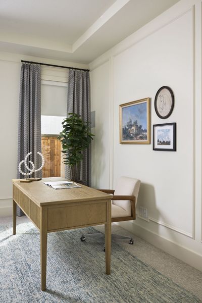 Furnished interior in a model home at Park Place - 80' Lots in Prosper (Image 32).