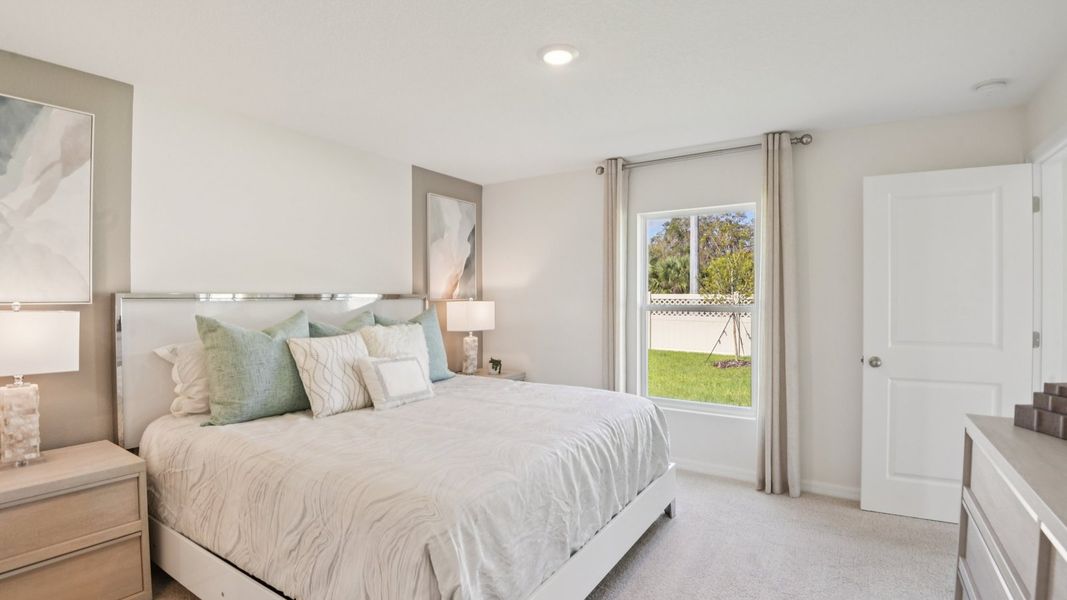 Furnished interior in a model home at Brighton Park in Hudson (Image 27).