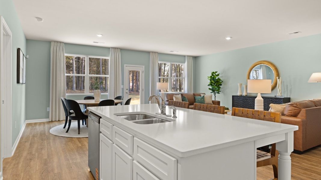 Furnished interior in a model home at WillowBrook in Winder (Image 9).