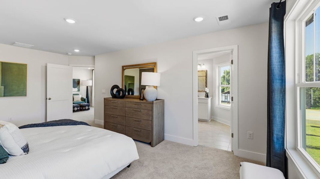 Furnished interior in a model home at Ken's Crossing in Moore (Image 32).