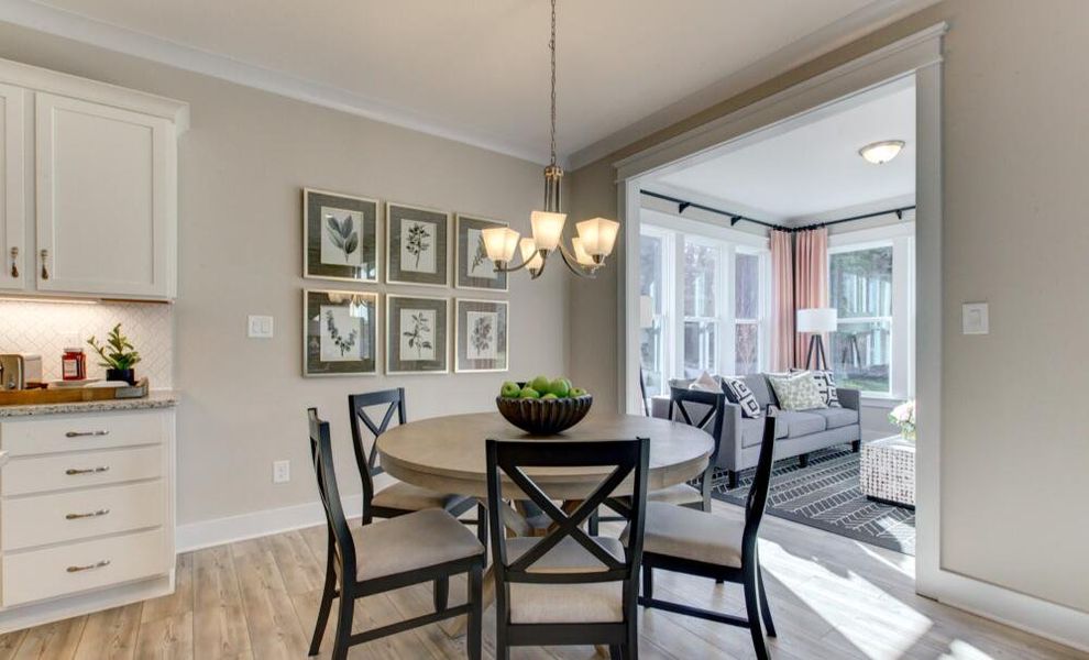 Furnished interior in a model home at Weddington in Benson (Image 30).
